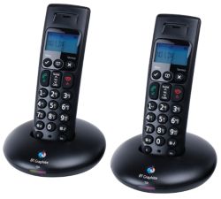 BT Graphite 2100 Twin DECT Digital Cordless Telephone Black