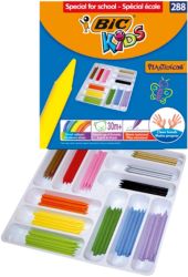 Bic Kids Plastidecor Jumbo Crayons Class Pack of 288