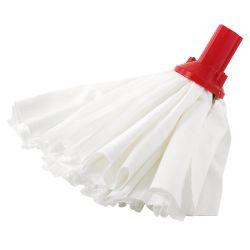 Exel Big White Disposable Mop Head Red