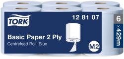 Tork Advanced Centre Feed Roll 2 Ply Blue Pack of 6 