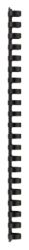 GBC Combbind Textured Binding Combs 16mm 145 Sheet Capacity 100 Per Pack Black