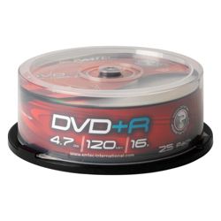 EMTEC Recordable DVDR Spindle 47GB 120Min 16X 25pk