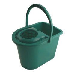 12 Litre Mop Bucket and Wringing Attachment Green 