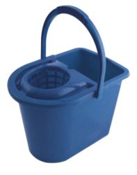 12 Litre Mop Bucket and Wringing Attachment Blue 