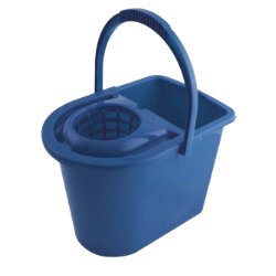 12 Litre Mop Bucket and Wringing Attachment Blue 