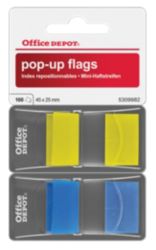 Office Depot Pop Up Index Flags Yellow Blue