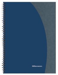 Office Depot A5 Ruled Glossy Wirebound Manuscript Book