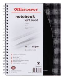 Office Depot Ruled Polypropylene Spiral Pad A5 80 Sheets Per Pad