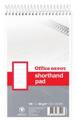 Office Depot 150 Sheets 60 Gsm Soft Covered Shorthand Pad 125X200mm 10 pk
