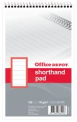 Office Depot 150 Sheets 70 Gsm Soft Covered Shorthand Pad 125X200mm 5 pk