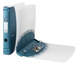 Hermes Polypropylene Mini Lever Arch Files A4 Metallic Blue