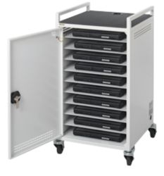 Bretford 10 Bay Laptop Storage and Recharge Unit Trolley 