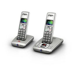 BT Synergy 6500 Twin DECT Cordless Phone with Answer Machine Titanium Silver