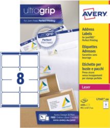 Avery BlockOut Shipping Laser Labels L7165 500 