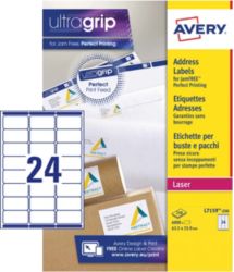 Avery Quickpeel Laser Addressing Labels L7159 250 