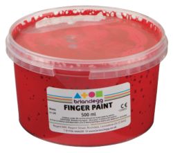 Brianclegg Finger Paints Red 500ml