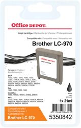 Office Depot Compatible Brother LC970B Ink Cartridge Black