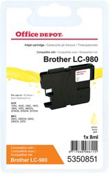 Office Depot Compatible Brother LC980Y Ink Cartridge Yellow