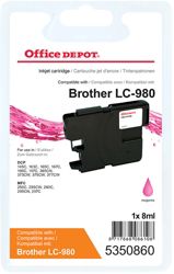 Office Depot Compatible Brother LC980M Ink Cartridge Magenta