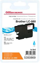 Office Depot Compatible Brother LC980C Ink Cartridge Cyan