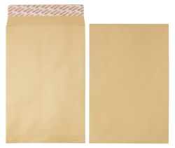 New Guardian Power Tac Peel And Seal Easy Open Envelopes 130gsm Manilla 381 x 254 mm 100 Per Box