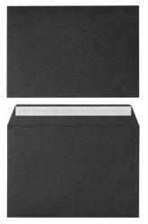 Viking Design 120gsm C5 Peel Seal Plain Envelope Black 20 pk