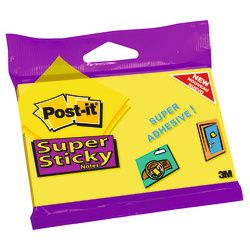 Post it Ultra Yellow Notes 76mm x 127mm 75 Sheets Per Pad