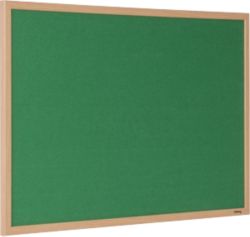 Niceday Wood Framed Felt Notice Board Green 600 x 900mm