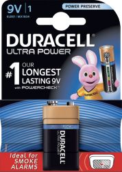 Duracell Ultra Power MX1604 Alkaline 9V Battery