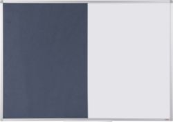 Office Depot Felt Magnetic Whiteboards Aluminium Frame 600H x 900Wmm