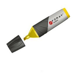 Foray Recycled Highlighters Yellow Green Pack of 2