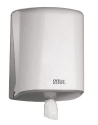 Office Depot Centre Pull Towel Dispenser White