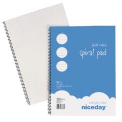 niceday A4 60gsm 50 sheet 2 hole puched Ruled Notebook 5 pk
