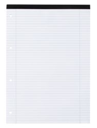 Niceday A4 60gsm 80 Sheet Narrow Ruled Magined Refill Pad 5 pk