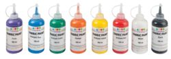 Fabric Paint 8x180ml Assorted Colours