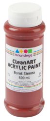 Brianclegg Acrylic Paint Burnt Sienna 500ml