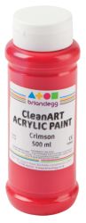 Brianclegg Acrylic Paint Crimson 500ml