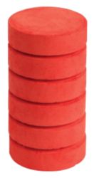 Colour Paint Block Brilliant Red 6 Per Pack