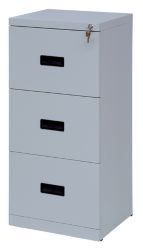 RS PRO 3 Drawer Self Assembly Steel Filing Cabinet Grey