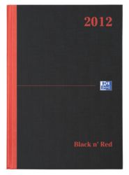 Oxford Black n Red Diary Day a Page A4