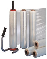 Office Depot Blown Stretch Film Wrap Clear coreless wrap 8 micron 390mmx600m 