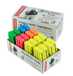Stabilo Boss Highlighter Assorted Store Pack of 48