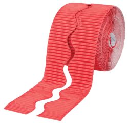 Scalloped Bordette Matt Red