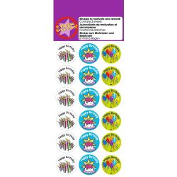 Motivation Stickers Happy Birthday Pack of 54