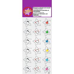 Motivation Smiling Stars Stickers 126 Stickers per Pack
