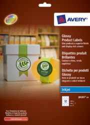 Avery Round Removable Product Labels 60mm diameter 12 Labels per Sheet J8105 10 