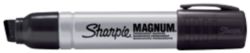 Sharpie Metal Barrel Permanent Marker Chisel Tip Black Magnum 148mm Pack 12