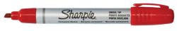 Sharpie Metal Barrel Permanent Marker Chisel Tip Red Small 4mm Pack 12