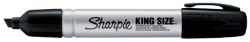 Sharpie Metal Barrel Permanent Marker Chisel Tip Black Kingsize 62mm Pack 12