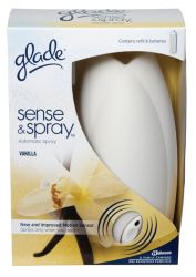 Glade Sense and Spray Dispenser and Vanilla Refill
